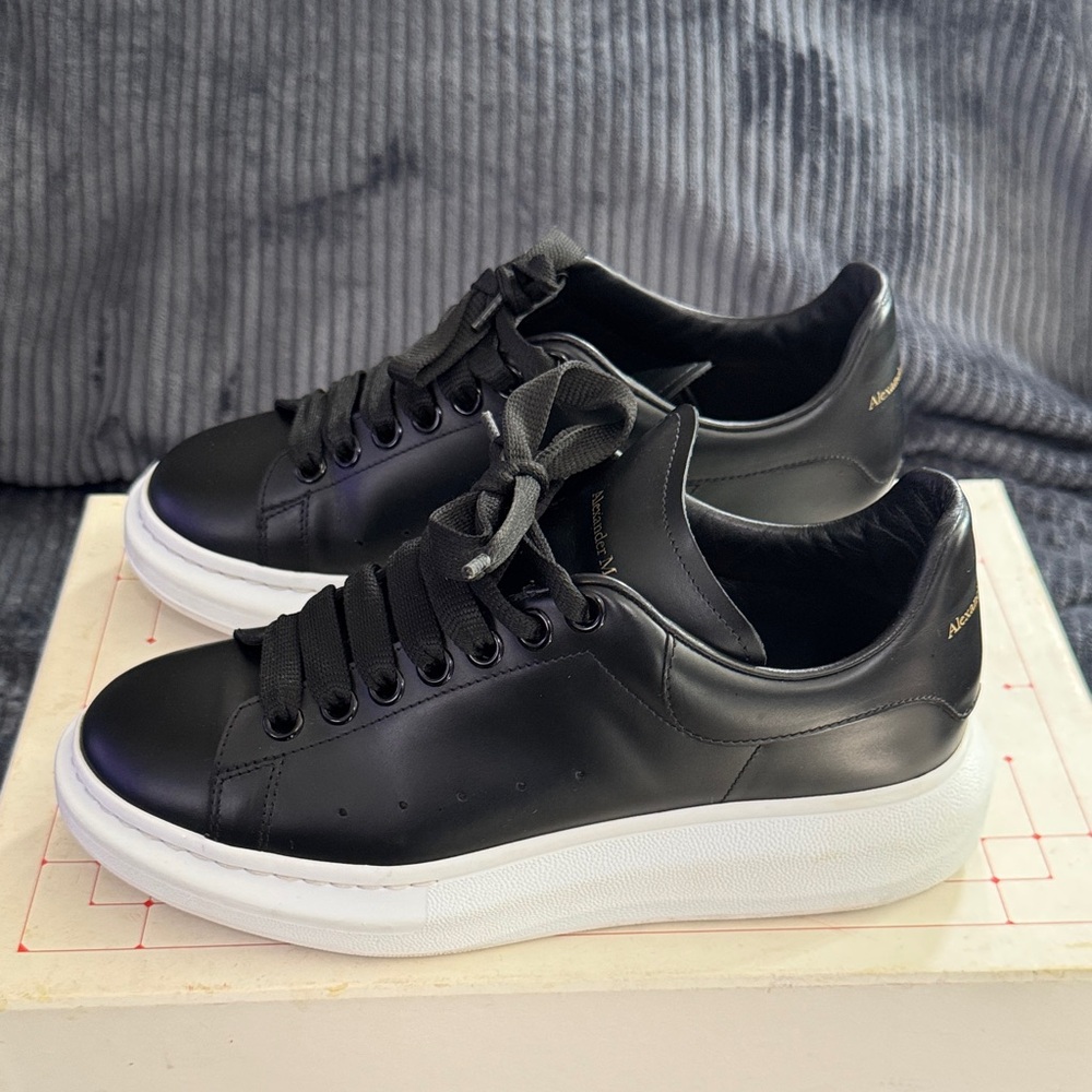 Alexander McQueen Black and White Women's Sneakers